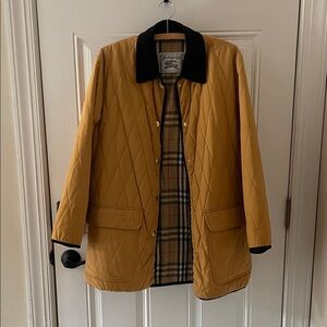 Vintage Burberrys Mustard/Gold Quilted Utility Jacket
